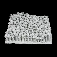 Daniela Fainis, Răsad (XX), 2014, porțelan de Limoges modelat manual, parțial glazurat cu glazură transparentă, temperatură de ardere 1280°C