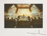 Cina cea de taină by Salvador Dalí, cromolitografie, sold May 2021