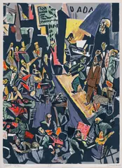 Cabaret Voltaire by Marcel Janco, cromolitografie, sold May 2021