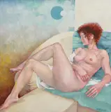 Rodica Toth Poiata, Nud pozând, ulei pe pânză