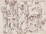 Grégoire Michonze, Fiecare cu ideea lui, 1969, peniță pe hârtie