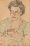 Tarot by Theodor Pallady, 1948, acuarelă și creion pe hârtie, sold May 2021