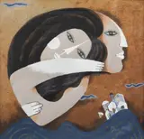 Valurile by Samy Briss, cromolitografie, sold May 2021