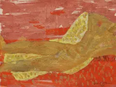 Ștefan Constantinescu, Nud (Clody Bertola), 1968, tempera pe hârtie