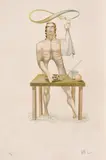 Jules Perahim, Magicianul (din seria Alfabetul ebraic), cromolitografie