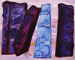 Marilena Preda Sânc, Structuri, 2011, acrilic pe pânză