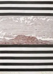 Orizont by Bori Benko, acuarelă pe hârtie, offered May 2021