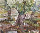 Ileana Codreanu, În parc, 1969, ulei pe pânză