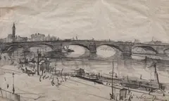 Max W. Arnold, Cheiul Senei, 1923, creion pe hârtie