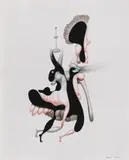 Jules Perahim, Livingstone, creioane colorate, guașă și creion pe hârtie