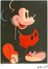 Mickey by Andy Warhol, cromolitografie, sold Apr 2021