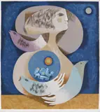 Visul by Samy Briss, cromolitografie, sold Apr 2021