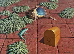 Sabin Bălașa, Micile comori, 1993, ulei pe pânză