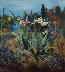Andrei Ciurdărescu, Pleasure Garden, 2021, acrilic și ulei pe pânză