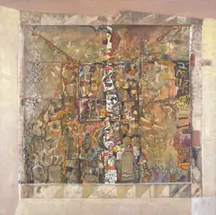 Georgeta Năpăruș, Verticală, 1996, ulei pe pânză