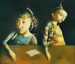 Georges Mazilu, Les deux soeurs, ulei pe pânză