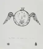 Noul Uroborus by Ștefan Câlția, 2019, serigrafie, sold Apr 2021