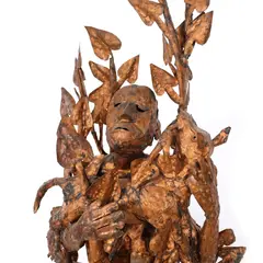 Aurel Vlad, Osiris, 2015, tablă din zinc, cupruită