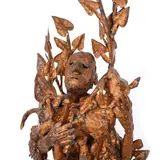 Aurel Vlad, Osiris, 2015, tablă din zinc, cupruită