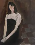 Corneliu Baba, Fata cu ochi gri, 1964, ulei pe pânză
