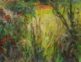 Vadim Crețu, Câmp cu flori, 2016, ulei pe pânză