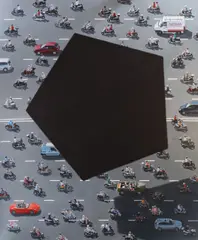Roman Tolici, Dark Matter Over Lloret de Mar, 2017, ulei pe pânză