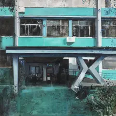 Ștefan Curelici, Școală (Paciurea), 2019, ulei pe pânză