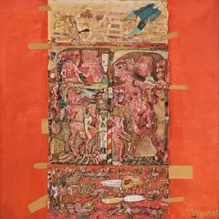 Georgeta Năpăruș, Camera copiilor, 1993, ulei pe pânză