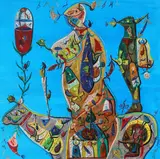 Amazoană by Ștefan Pelmuș, 2019, acrilic pe pânză, sold Apr 2021
