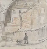 Plimbarea de dimineață by Theodor Pallady, 1939, creion și acuarelă pe hârtie, sold Mar 2021
