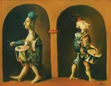 Georges Mazilu, Les tambours du Vatican, ulei pe pânză