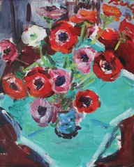 Anemone by Dimitrie Berea, 1959, ulei pe pânză, sold Mar 2021