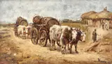 Theodor Aman, Vânzarea vinului, 1875, ulei pe lemn