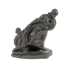 Refugiata by Cornel Medrea, bronz, sold Mar 2021