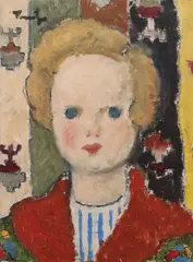 Nicolae Tonitza, Cap de copil (Micuța unguroaică), 1923-1924, ulei pe carton