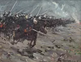 Emilian Lăzărescu, Șarja dragonilor