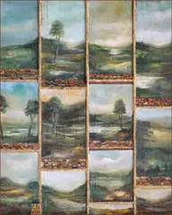 Zamfir Dumitrescu, 13 peisaje, ulei pe lemn
