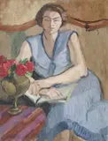 Lectură by Theodor Pallady, prima jumătate a anilor '30, ulei pe carton, sold Mar 2021