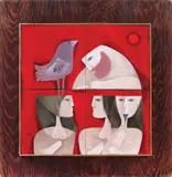 Samy Briss, L'Oiseau divin, ulei pe lemn