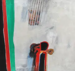Dragoste by Vladimír Setran, 1968, ulei pe pânză, offered Feb 2021
