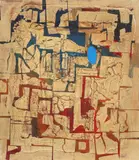 Stefan Ramniceanu, Labyrinthe technique, 2001, ulei pe lemn