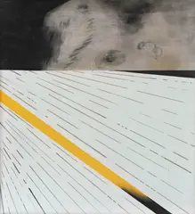 Gil Nicolescu, Spații străbătute în viteză, 1971, ulei pe pânză