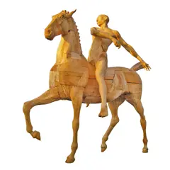 Costin Ioniță, Cavalerul negru, 2004, lemn
