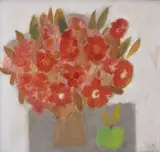 Flori și fructe by Constantin Piliuță, ulei pe pânză, sold Feb 2021