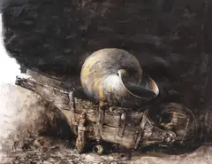 Adrian Ghenie, Untitled, ulei pe carton