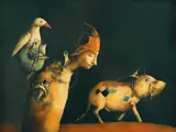 Georges Mazilu, Călători, ulei pe pânză