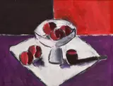 Rodii și pipă by Ion Pacea, ulei pe pânză, offered Feb 2021