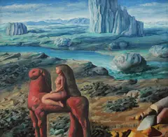 Sabin Bălașa, Călătorie, 1989, ulei pe pânză