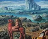 Călătorie by Sabin Bălașa, 1989, ulei pe pânză, sold Feb 2021