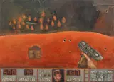 Nicolae Romaniţan, DOOM, 2019-2020, ulei pe lemn